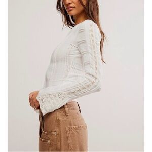 FREE PEOPLE Rocky Long Sleeve / White